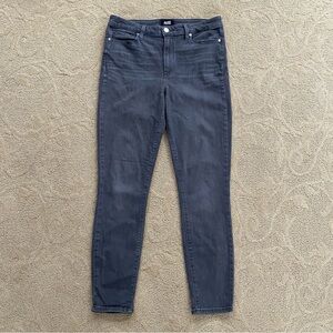 Paige Hoxton Ankle Peg Jeans Women’s Size 30 Mid Rise Skinny Leg Light Gray